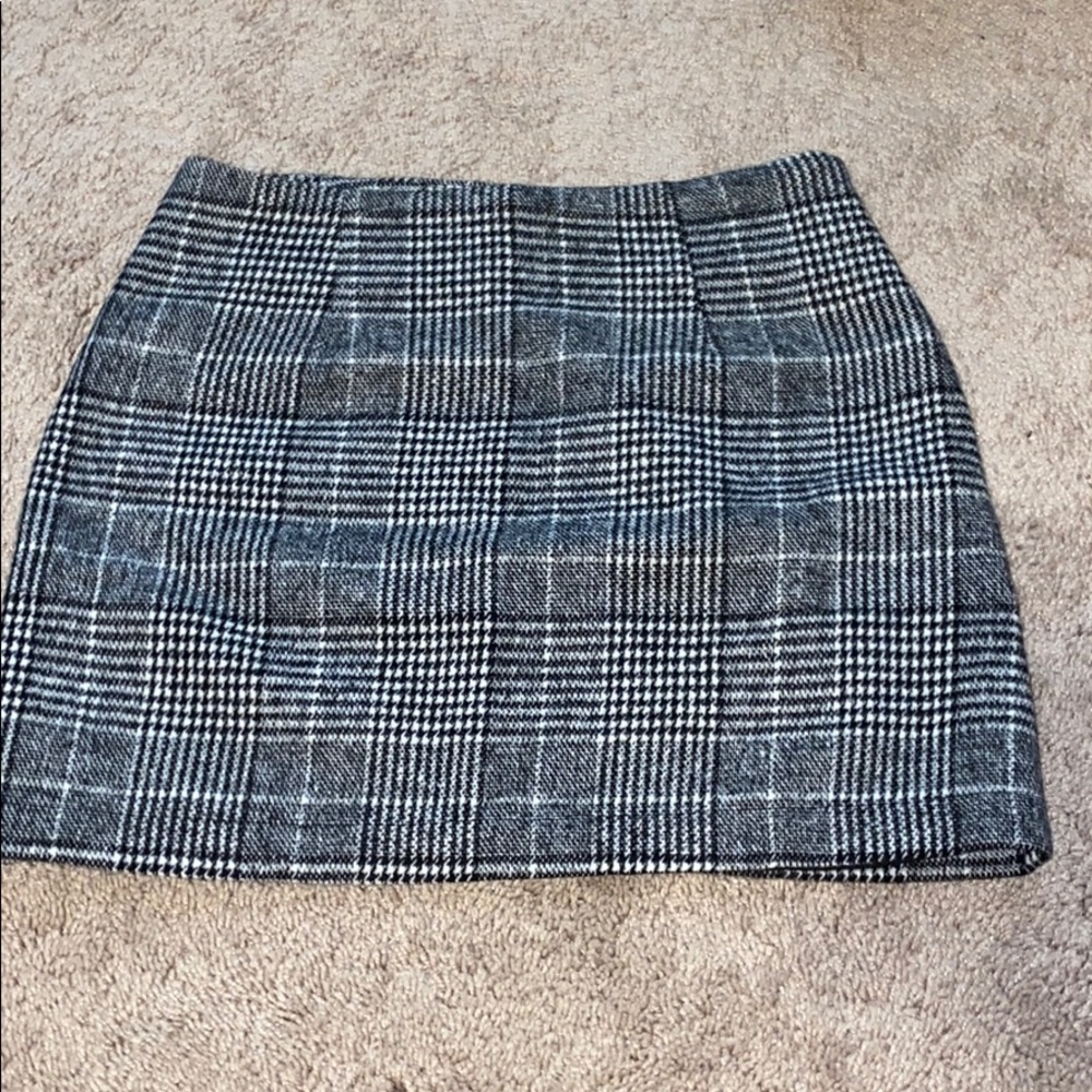 plaid mini skirt